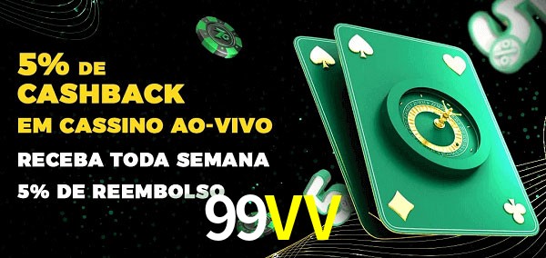 Promoções do cassino ao Vivo 99VV